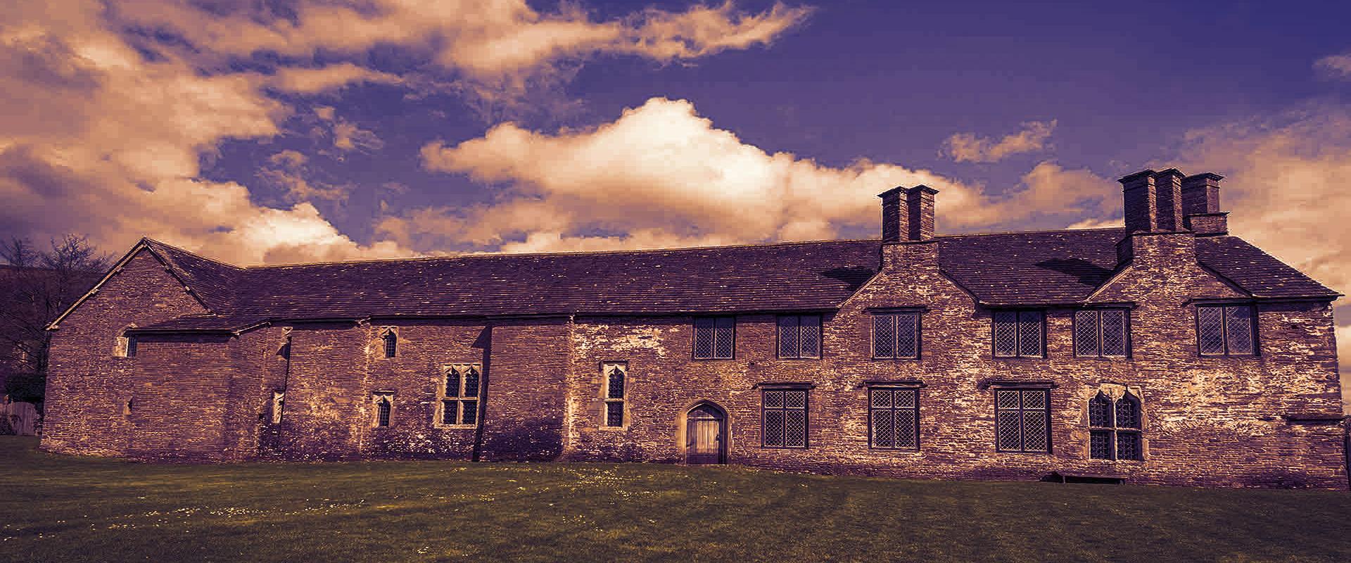 Tretower Court and Castle view from rear of West Range