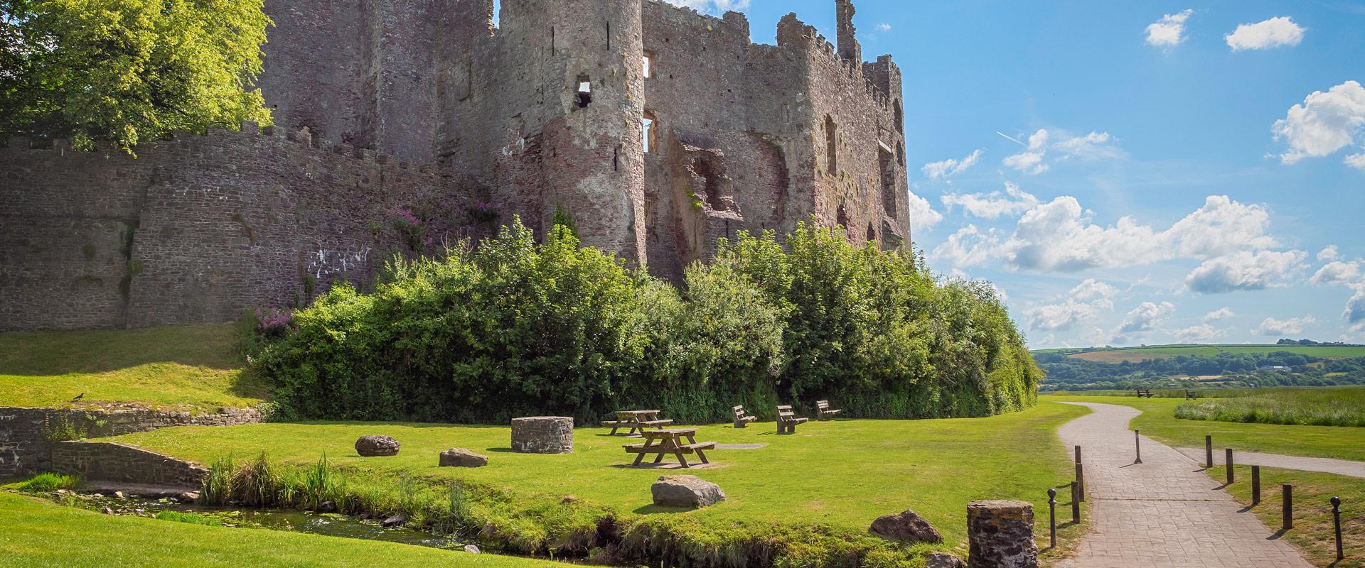 Laugharne Castle coast path