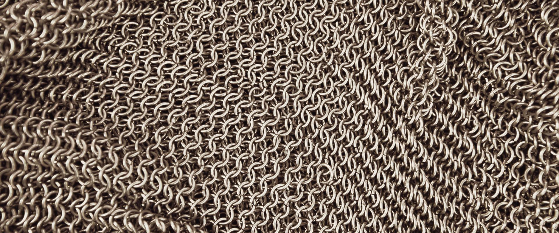 Close up of chainmail