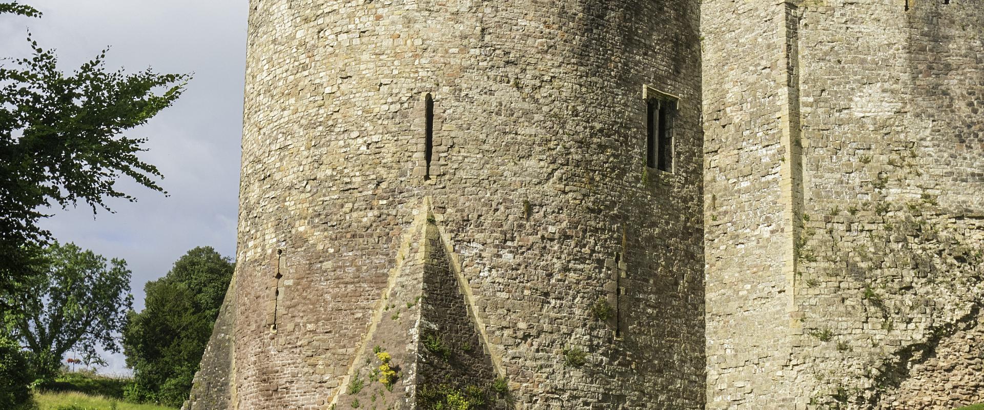 The corner tower of Chepstow Castle