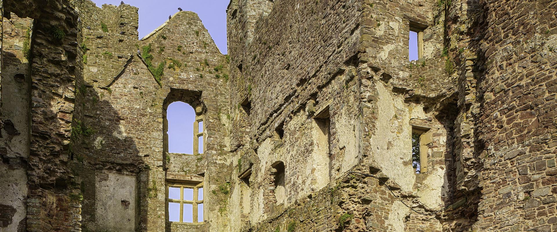 Laugharne Castle within the walls