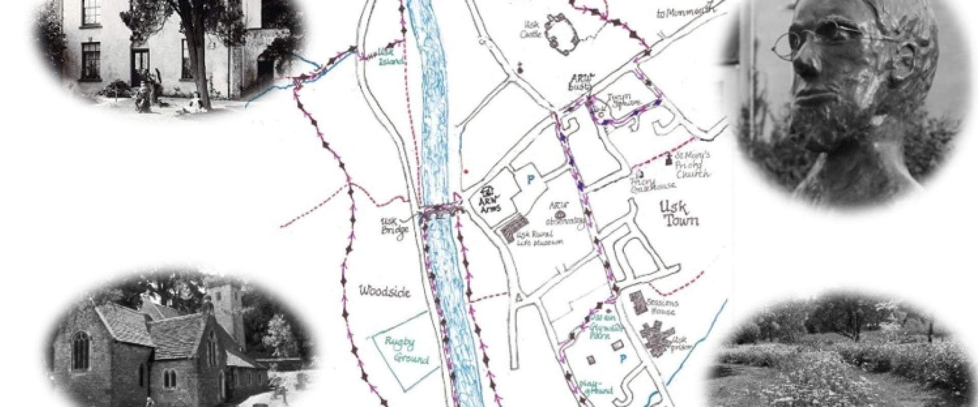 map y daith / map of the tour