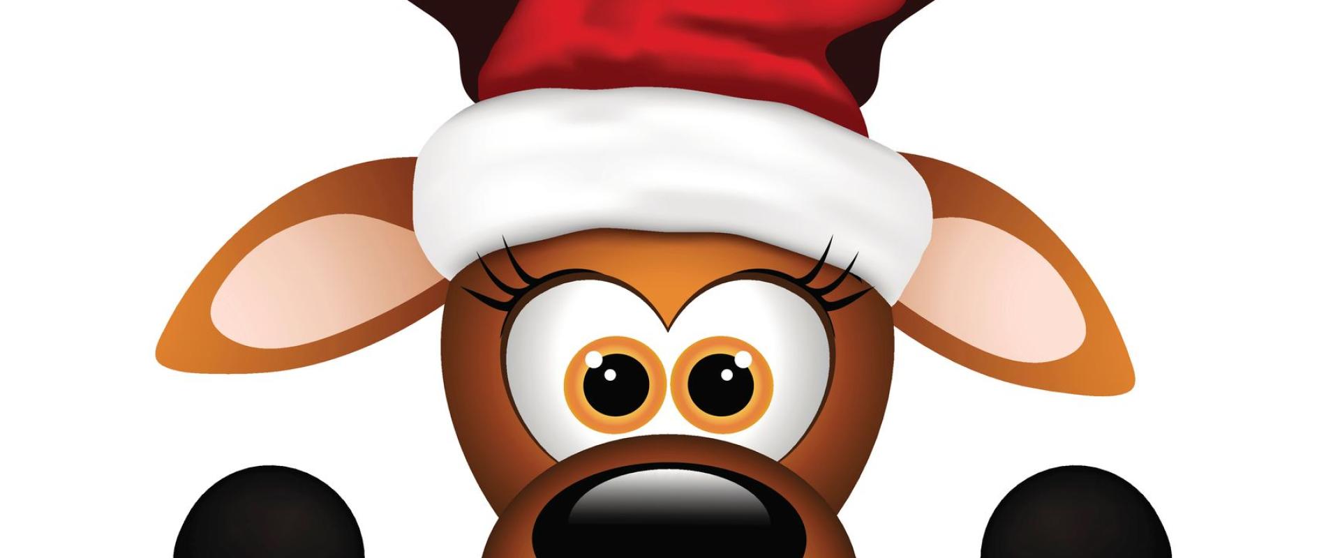 ceirw Nadolig - cartŵn / Christmas reindeer - cartoon
