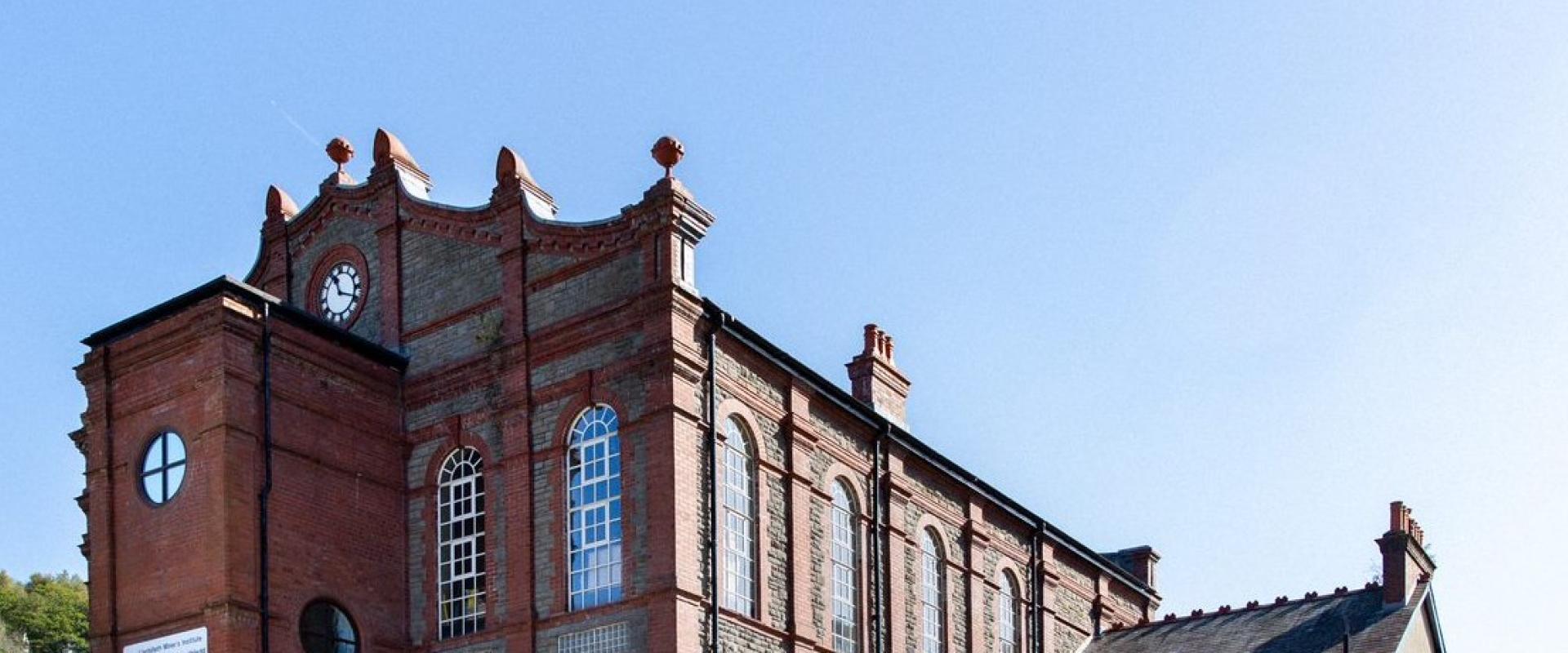 exterior shot of Llanhilleth Miners Institute