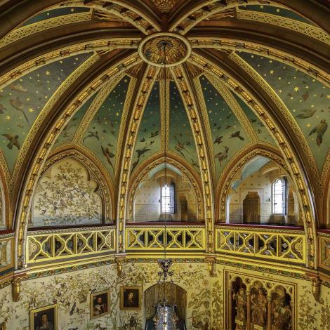 Nenfwd cromennog y Parlwr / The vaulted ceiling of the Drawing Room