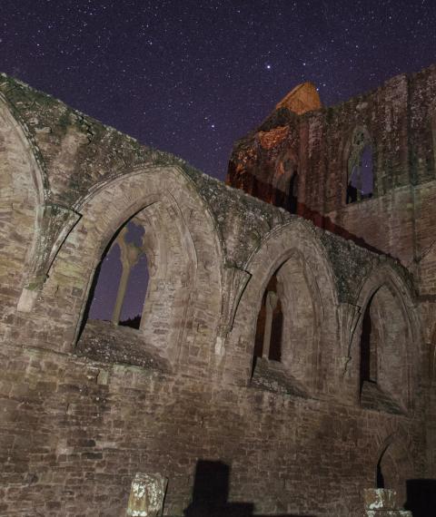 Stars above Tintern Abbey