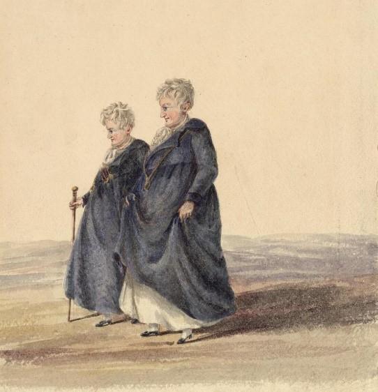 Painting of the ladies of Llangollen