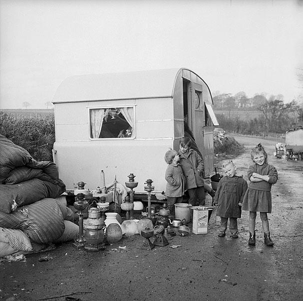 A Gypsy encampment in the 1960s